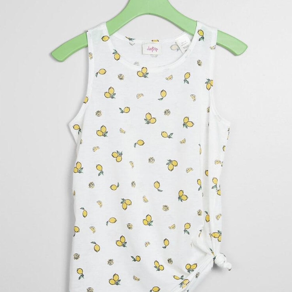 Daytrip all-over lemon print tank size xl
